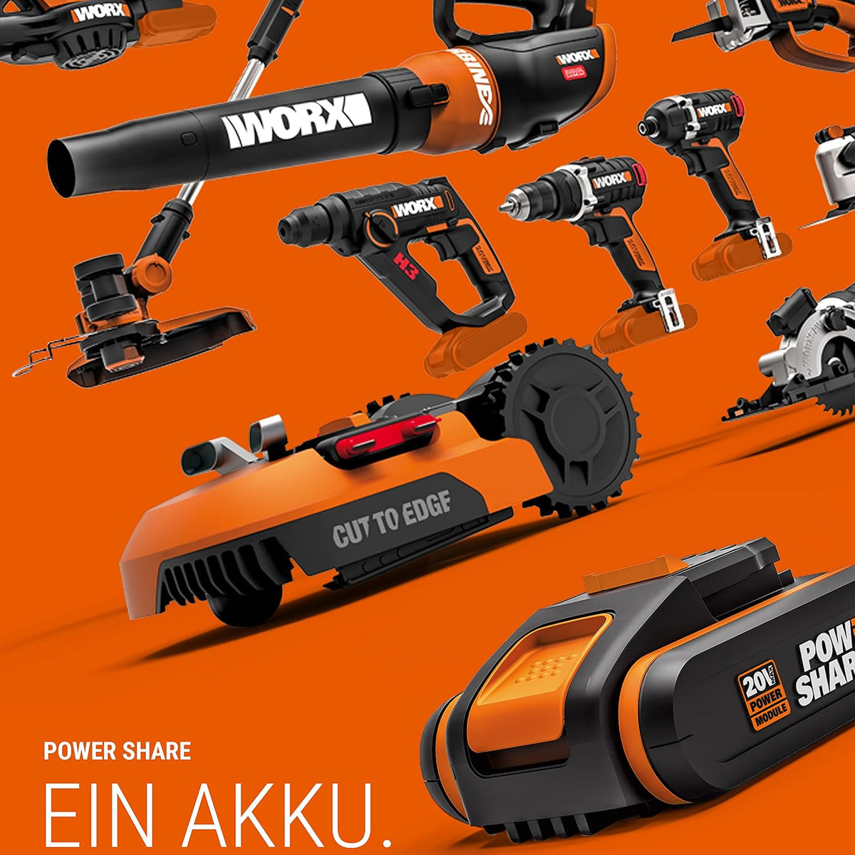 WORX WG584E.9 Akku Laubbläser 40V, ohne Akku & Ladegerät