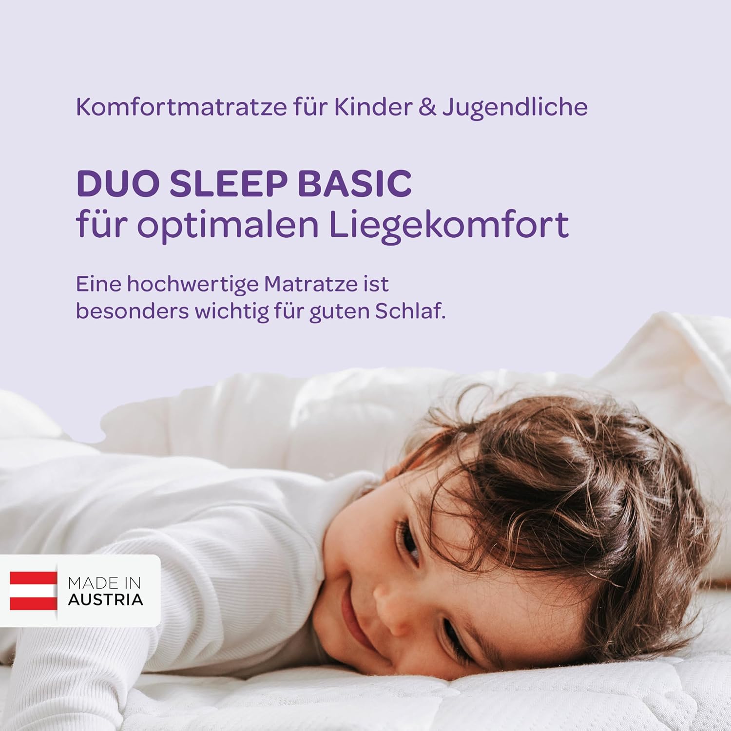 Träumeland Kindermatratze 90x200 cm | Duo Sleep Basic Jugendmatratze - Optimale Härtegrad H1/H2- Oeko-TEX Zertifiziert & allergikerfreundlich Dank waschbarem Bezug (90 x 200 x 12 cm hoch)