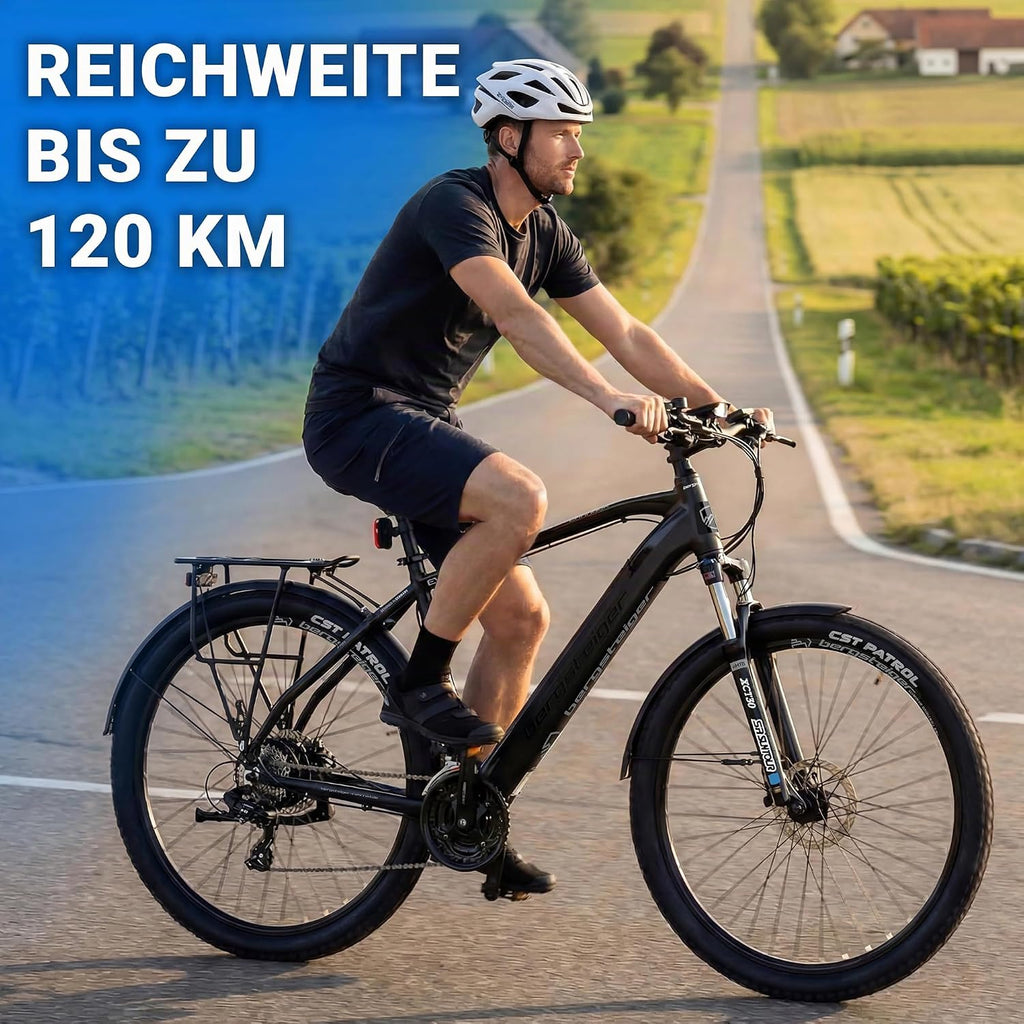 Bergsteiger Cannock E-Bike Mountainbike Alurahmen 250 W 24 Gang