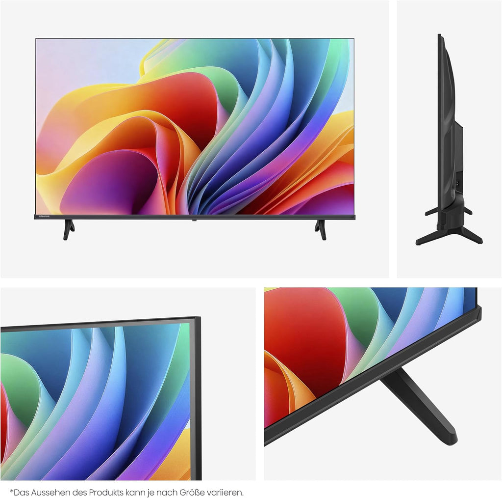 Hisense 40E4DS Fernseher 40 Zoll, 4K FHD Smart TV, Hi-View AI Engine, 60Hz Game Mode, Natural Colour Enhancer, Dolby Audio