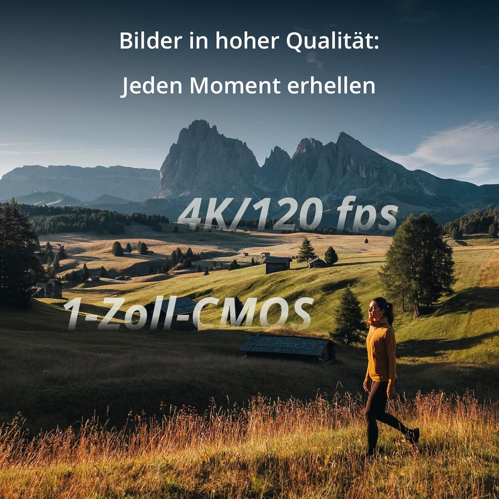 DJI Osmo Pocket 3 Creative Combo Gimbal-Kamera – 1" CMOS, 4K/120fps, 3-Achsen, ActiveTrack 6.0, Schwarz