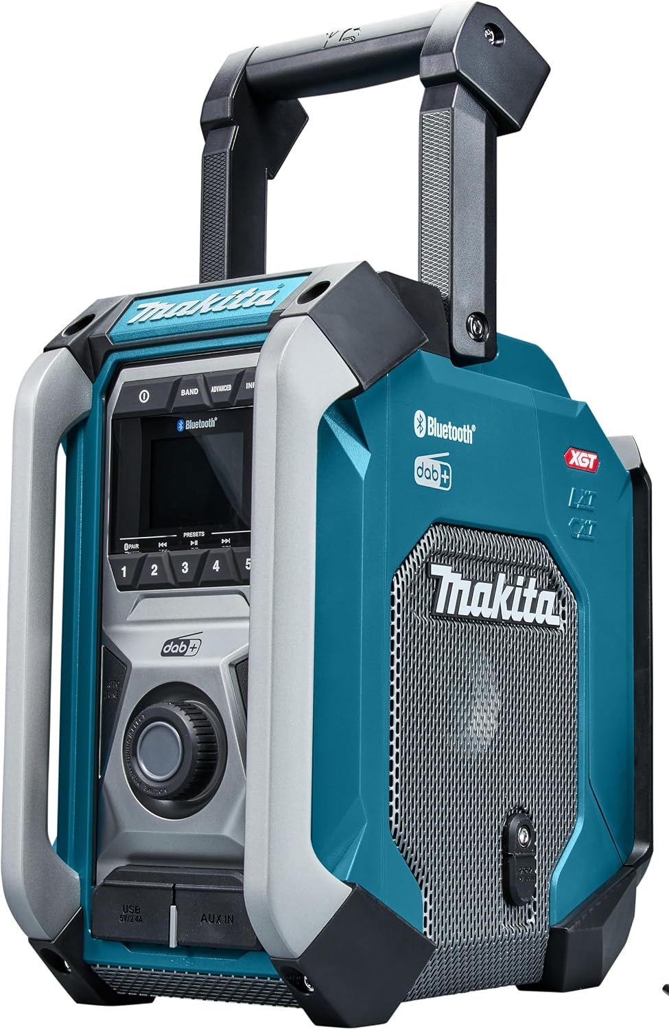 Makita MR007GZ Baustellenradio 18 V, 40 V Max., DAB, DAB+, FM, Bluetooth, Petrol, ohne Akku, ohne Ladegerät