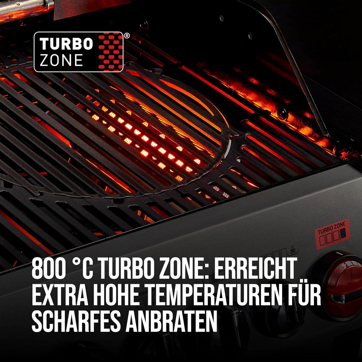 Enders® Gasgrill HYDE 4 SIKR Turbo, 4 Brenner aus Edelstahl für kraftvolles direktes und indirektes Grillen, 800 °C TURBO ZONE™, SWITCH GRID™, Infarot-Backburner und Seitenkocher, #8041