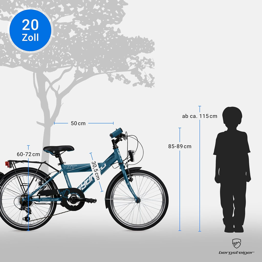 Bergsteiger Sydney 20/24 Zoll Kinderfahrrad Mountainbike 6/18 Gang