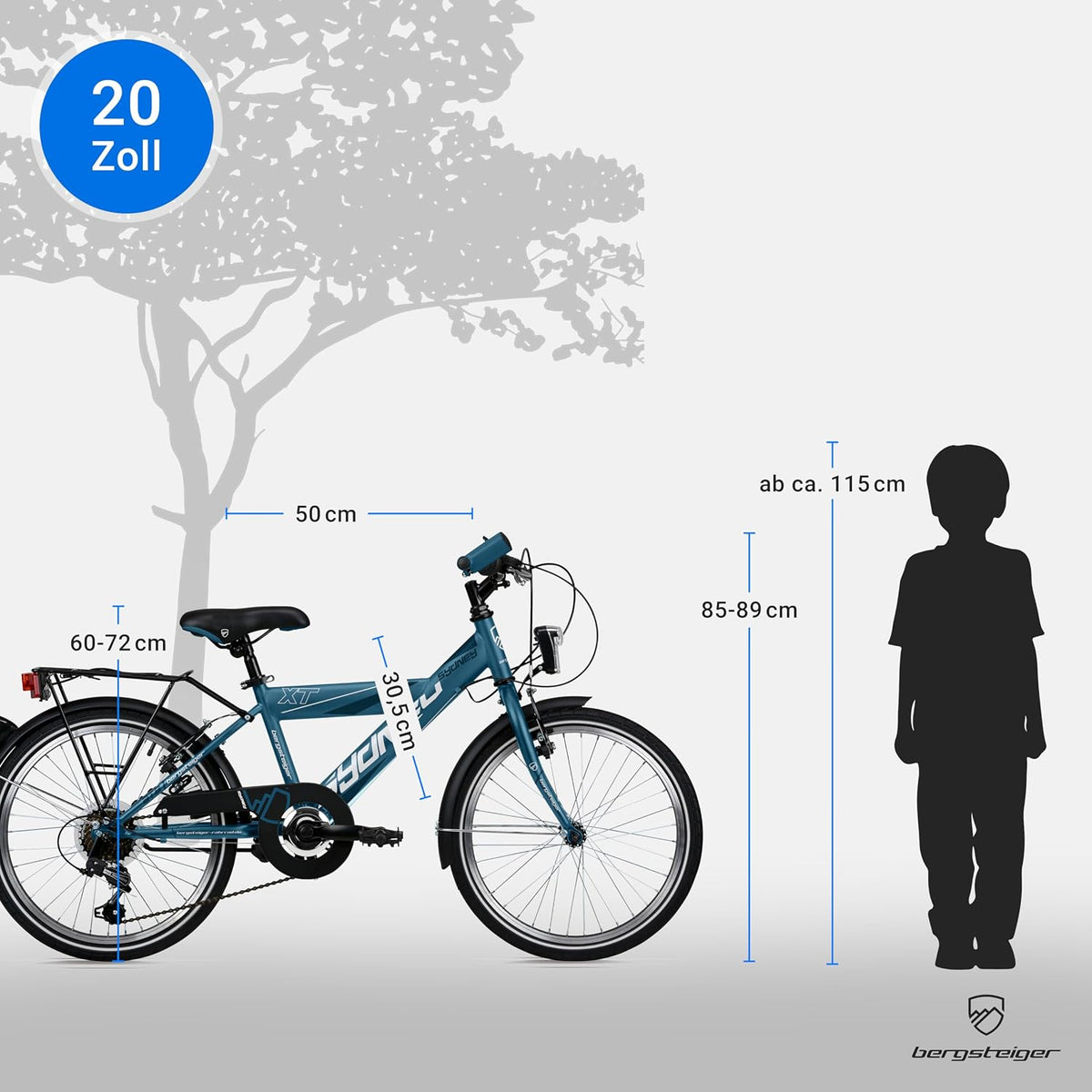 Bergsteiger Sydney 20/24 Zoll Kinderfahrrad Mountainbike 6/18 Gang
