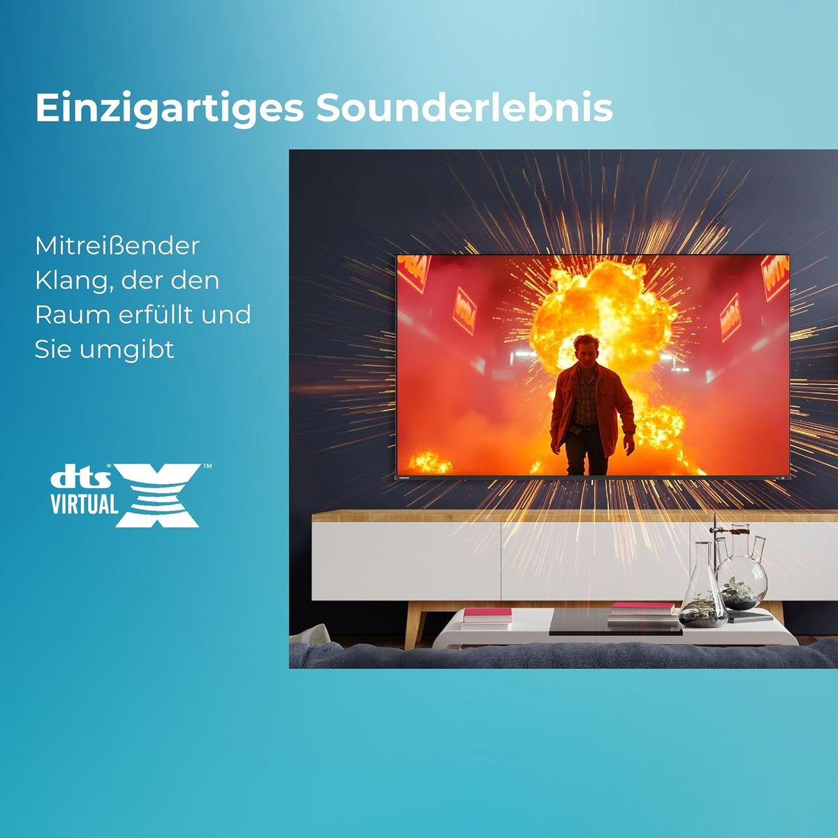 Toshiba 32LV3F63DAZ Fernseher 32 Zoll VIDAA Smart TV mit Full HD Auflösung
