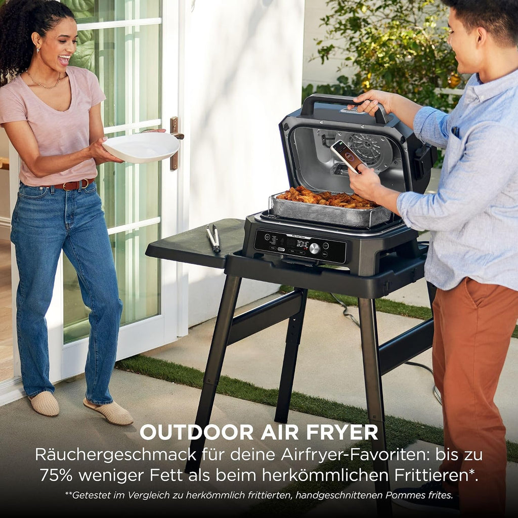 Ninja Woodfire Pro Connect XL Elektrischer BBQ Smoker Grill, App-Steuerung