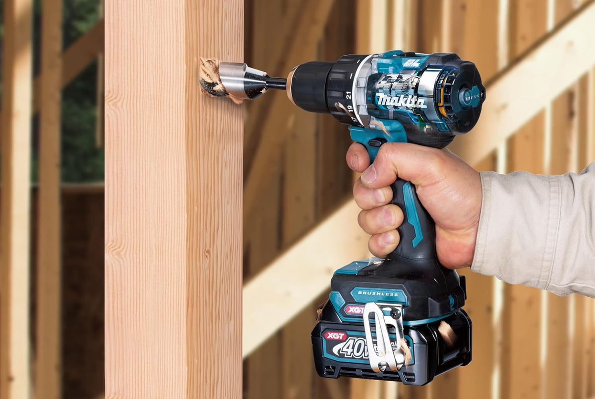 Makita DF002GA202 Akku-Bohrschrauber 40V max. / 2,0 Ah, 2 Akkus + Ladegerät im MAKPAC, Petrol