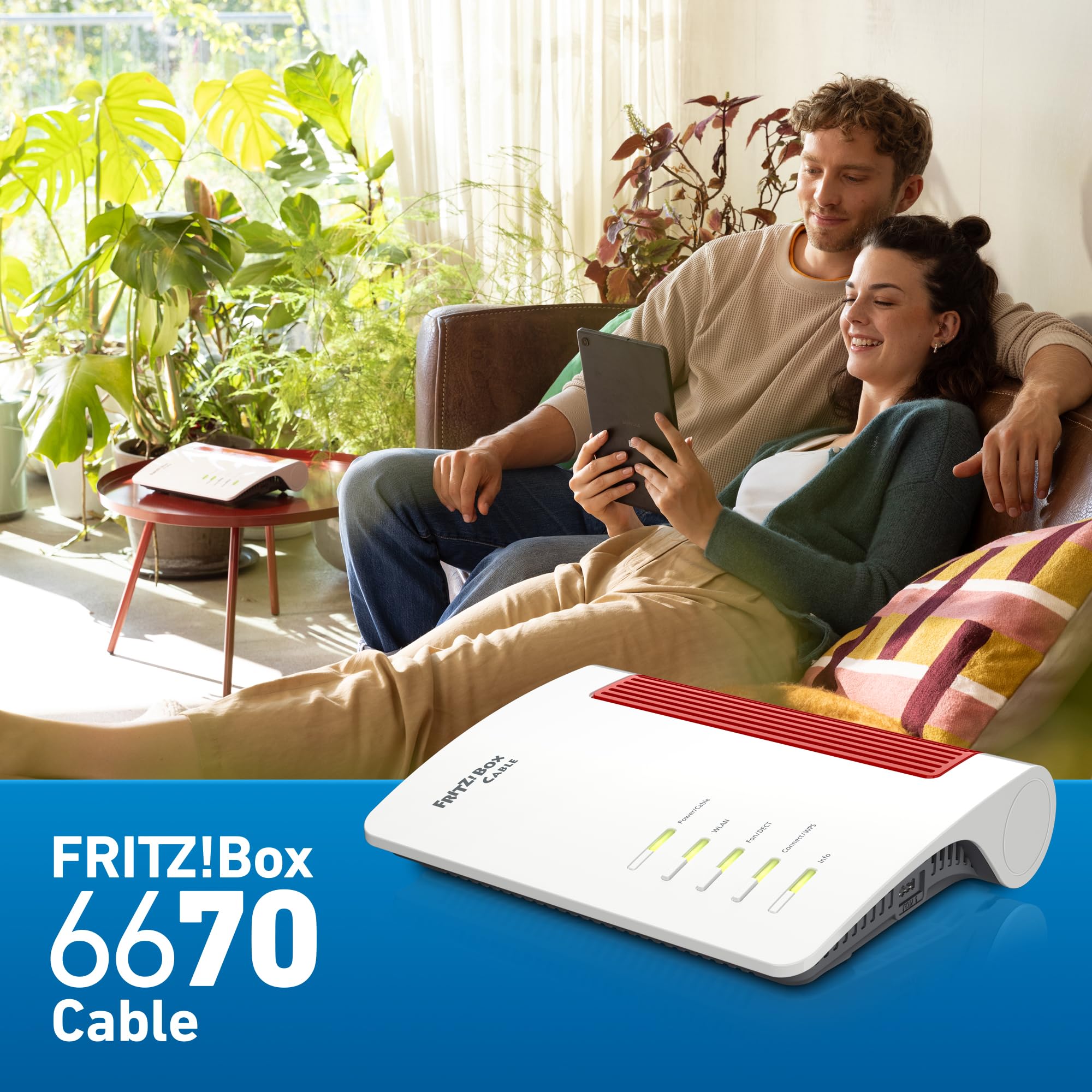 FRITZ!Box 6670 Cable – Wi-Fi 7 Kabelrouter mit DOCSIS 3.1, Zigbee & 2.5-Gbit-LANo