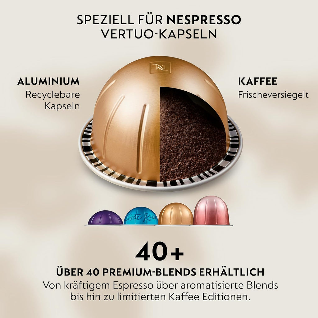 NESPRESSO KRUPS Vertuo Up Schwarz Kapselmaschine XN9408