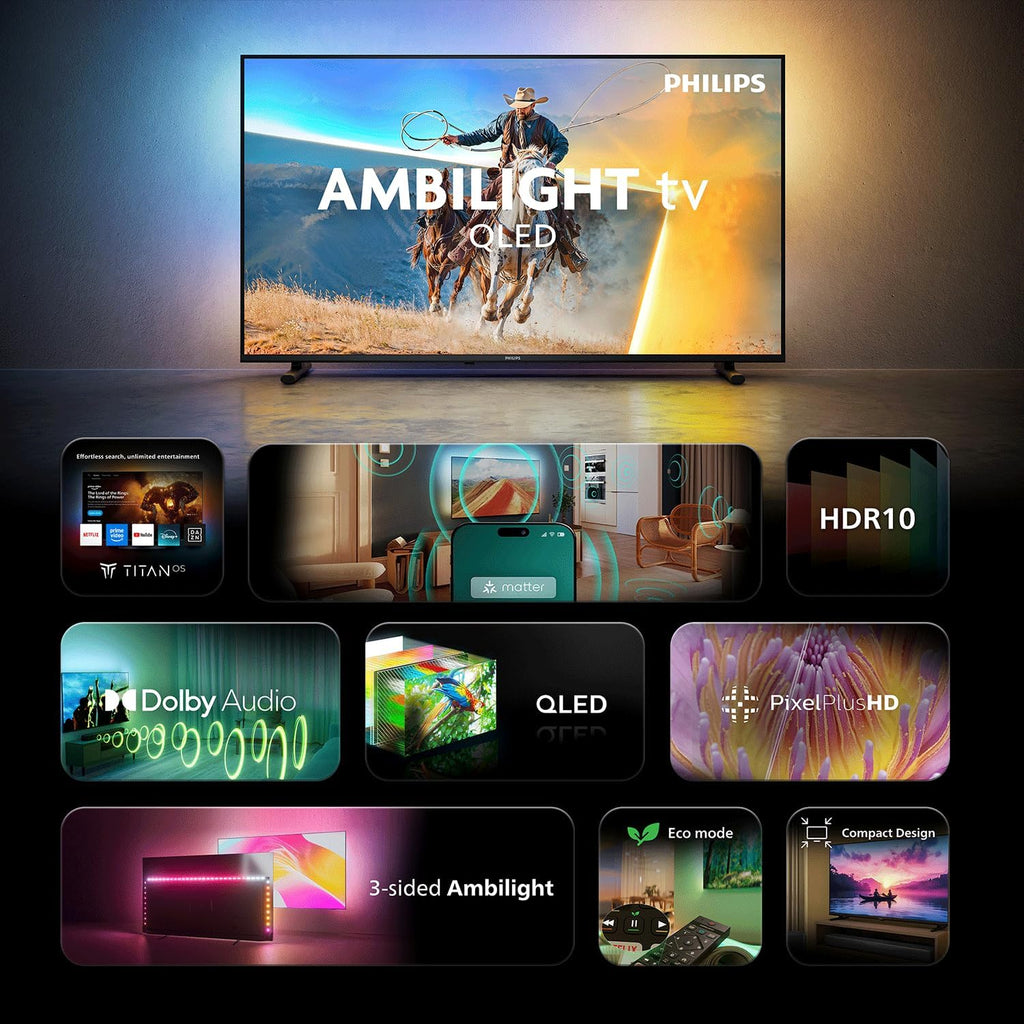 PHILIPS Ambilight TV 32PQS6901/12 32 Zoll FHD QLED Smart-TV