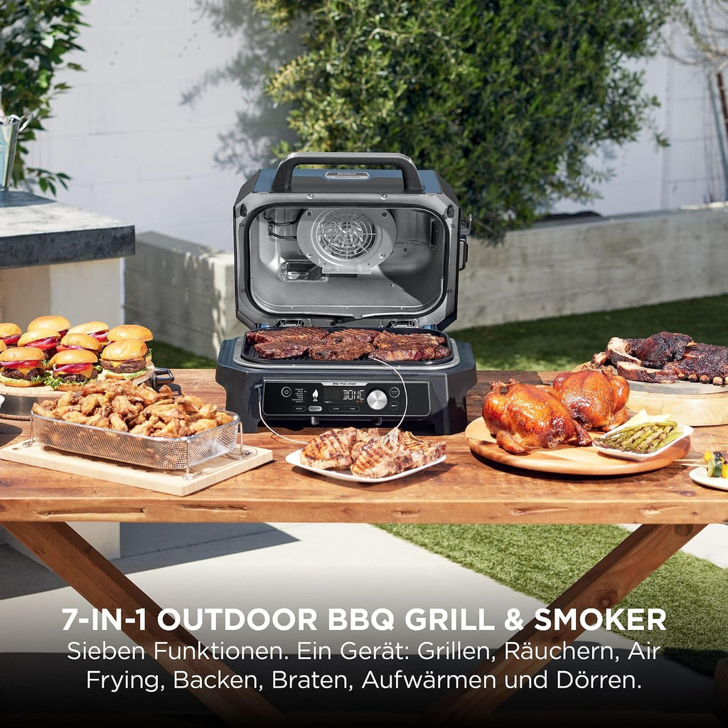 Ninja Woodfire Pro Connect XL Elektrischer BBQ Smoker Grill, App-Steuerung