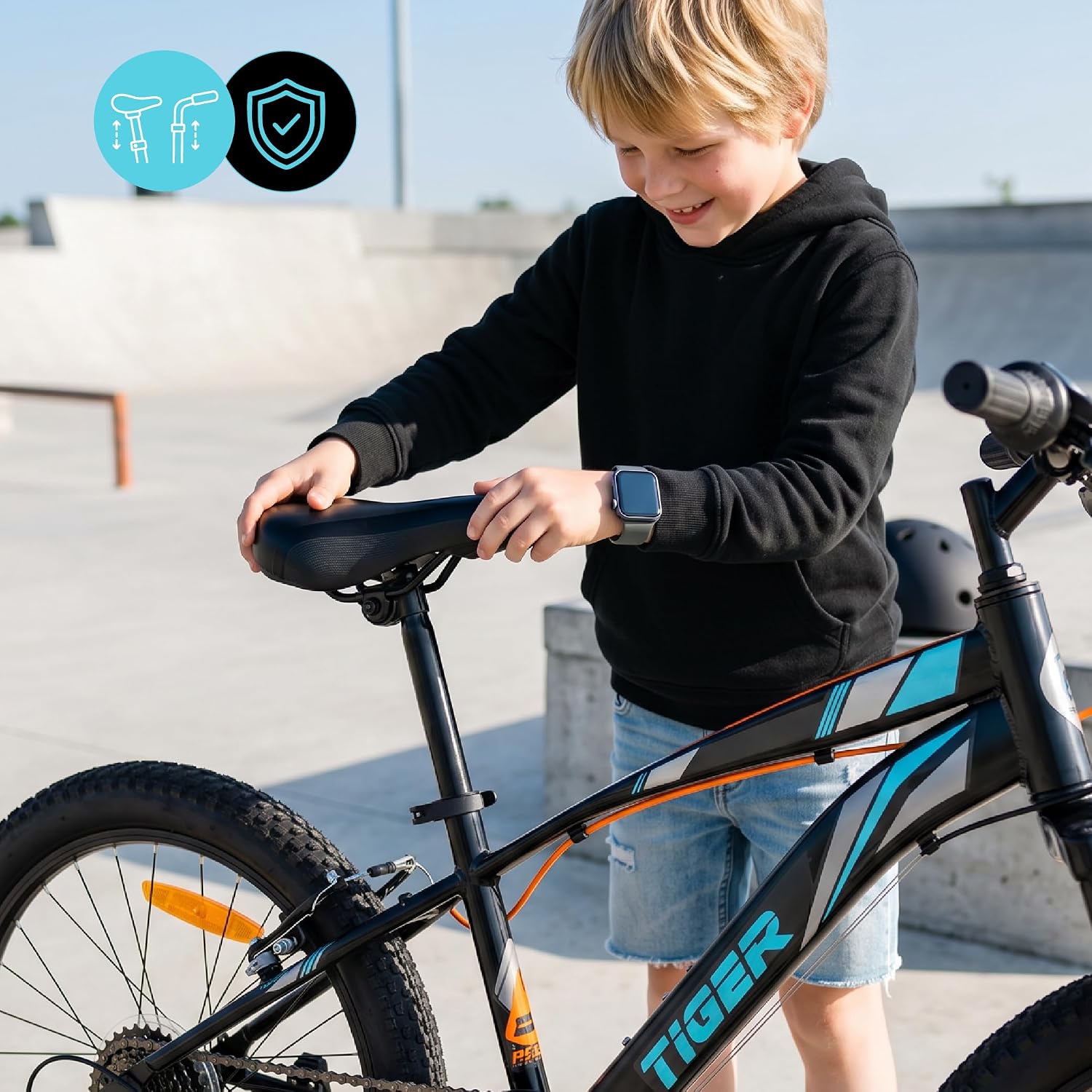 sun baby Tiger Bike Jungenfahrrad 20 Zoll, 6-Gang Shimano
