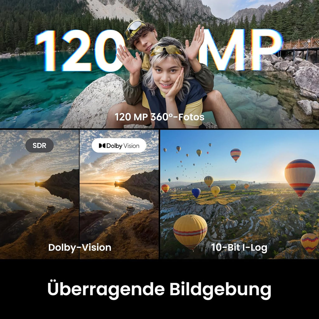 Insta360 X6 Essentials Bundle - 8K 360 Degree Camera with 1/1.1" Sensors