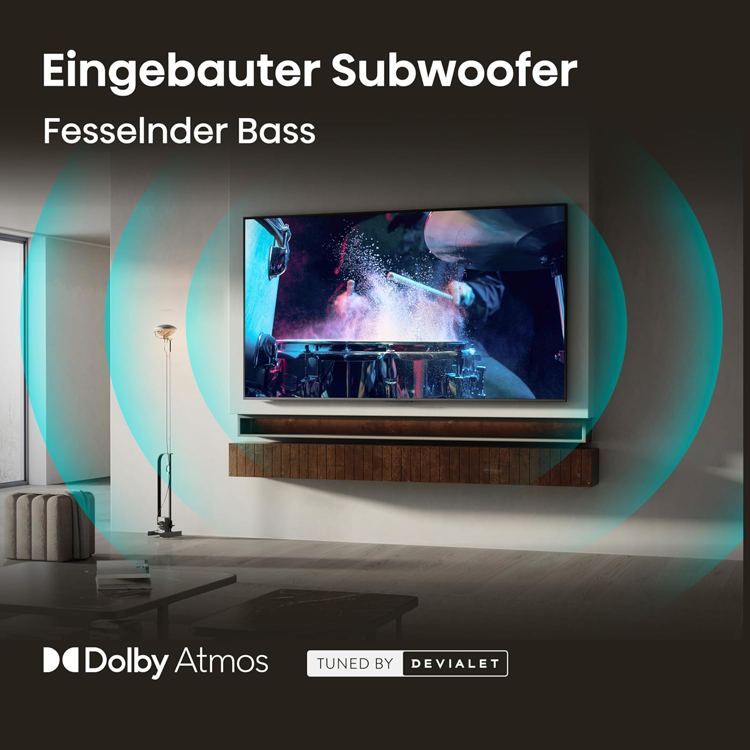 Hisense 55U7DSE Fernseher 55 Zoll, 4K UHD, Hi-QLED Mini LED, Smart TV, 144Hz, Hi-View AI Engine, IMAX Enhanced, AI Lichtsensor, Dolby Vision.Atmos, Tuned by DeVialet, FreeSync Premium Pro [2026]