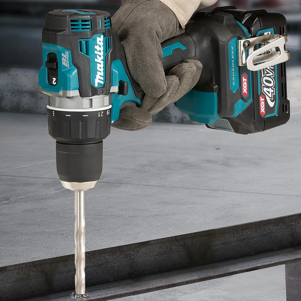 Makita DF002GA202 Akku-Bohrschrauber 40V max. / 2,0 Ah, 2 Akkus + Ladegerät im MAKPAC, Petrol