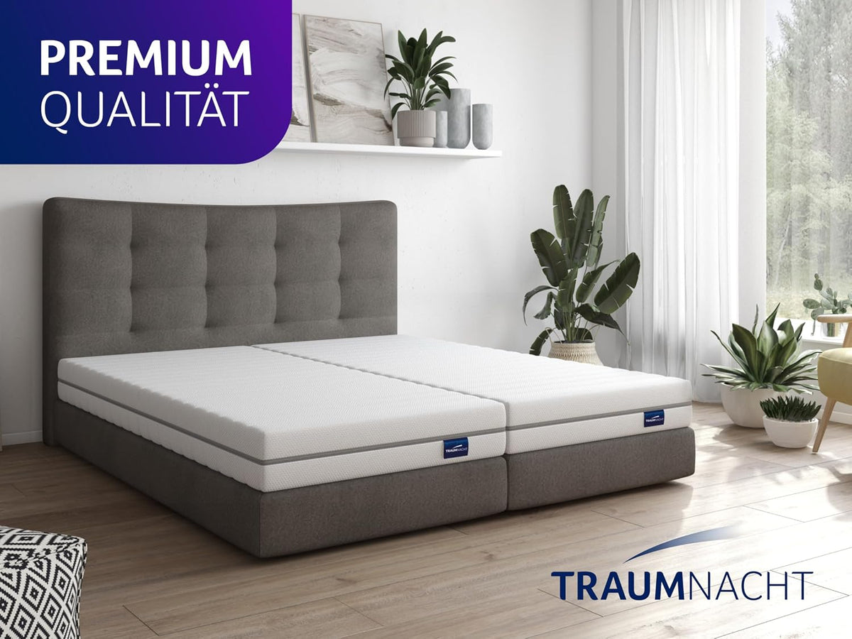 Traumnacht orthopädische Kaltschaummatratze 140x200 cm | H3 mittelfest | Ergonomisch | 7-Zonen | Öko-Tex | 16 cm | Hypoallergen | Bezug waschbar | deutscher Qualitätsstandard
