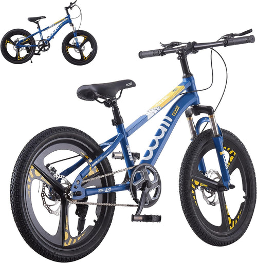 18/20/22/24 Zoll Kinder Mountainbike, Premium Kinderfahrrad für Jungen und Mädchen, Junior MTB mit Vorderer Aufhängung & Scheibenbremsen,Verstellbarer Sitz & Lenker,5–14 Jahren