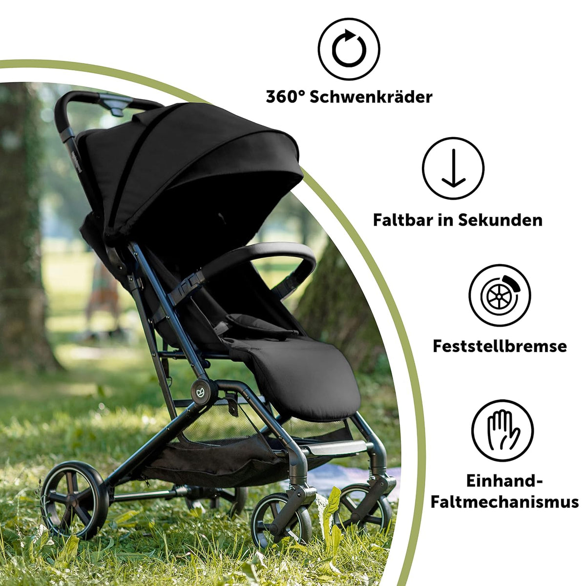 Bergsteiger Manhattan Buggy Reisebuggy mit Liegefunktion Sportwagen