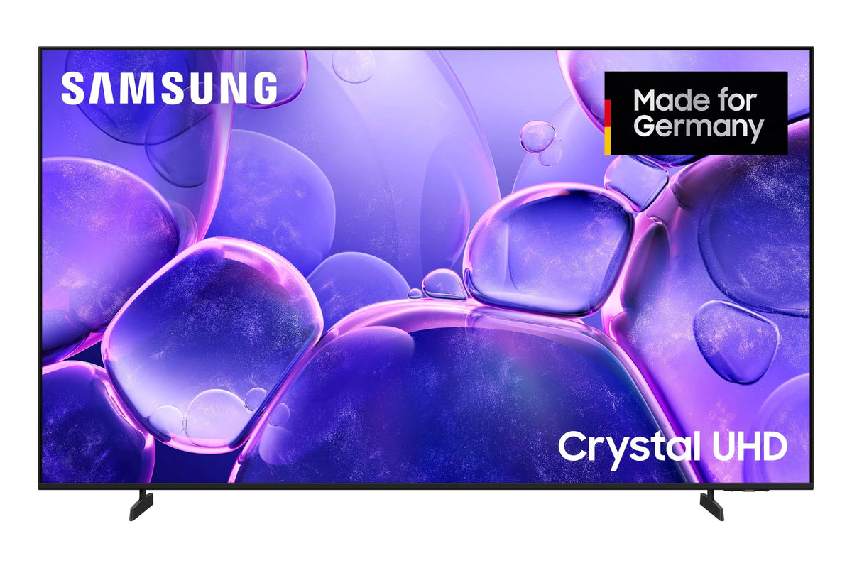 Samsung Crystal UHD U8079F 4K 50 Zoll (125 cm) LED Fernseher, Crystal Prozessor 4K, MetalStream Design, SmartThings, AI Upscaling, Gaming Hub, Knox Security, Kostenlose Inhalte, Smart TV