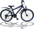 Talson 24 Zoll Mountainbike Fahrrad MIT GABELFEDERUNG & Beleuchtung 21-Gang Shimano Faster BBO