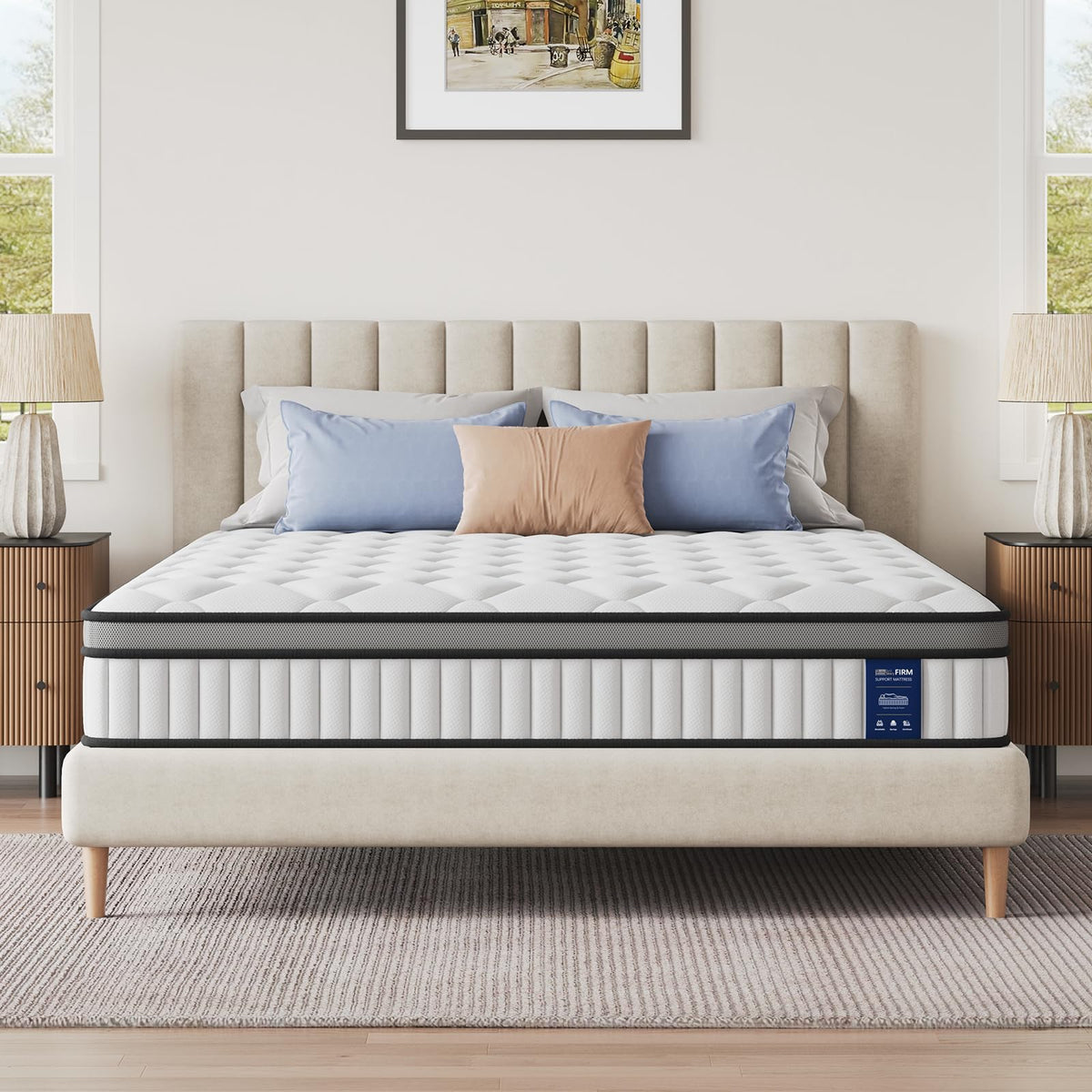 BedStory Matratze 160x200cm,Taschenfederkernmatratze Höhe 26cm,Orthopädische Matratze mit Komfortschaum H3&H4 Härtegrad,Federkernmatratze für Erwachsene Öko-Tex Zertifiziert & CertiPUR Zertifiziert
