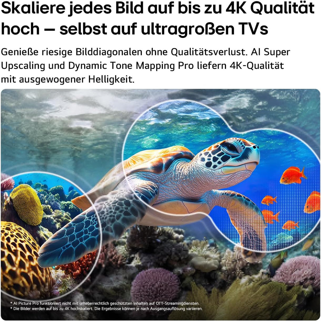 LG 75QNED83B6A TV 75 Zoll (190 cm) 4K QNED evo Mini LED AI TV (α8 Gen3 4K AI Prozessor, webOS 26, 120Hz (VRR bis zu 144Hz)) [Modelljahr 2026] [Energieklasse F]