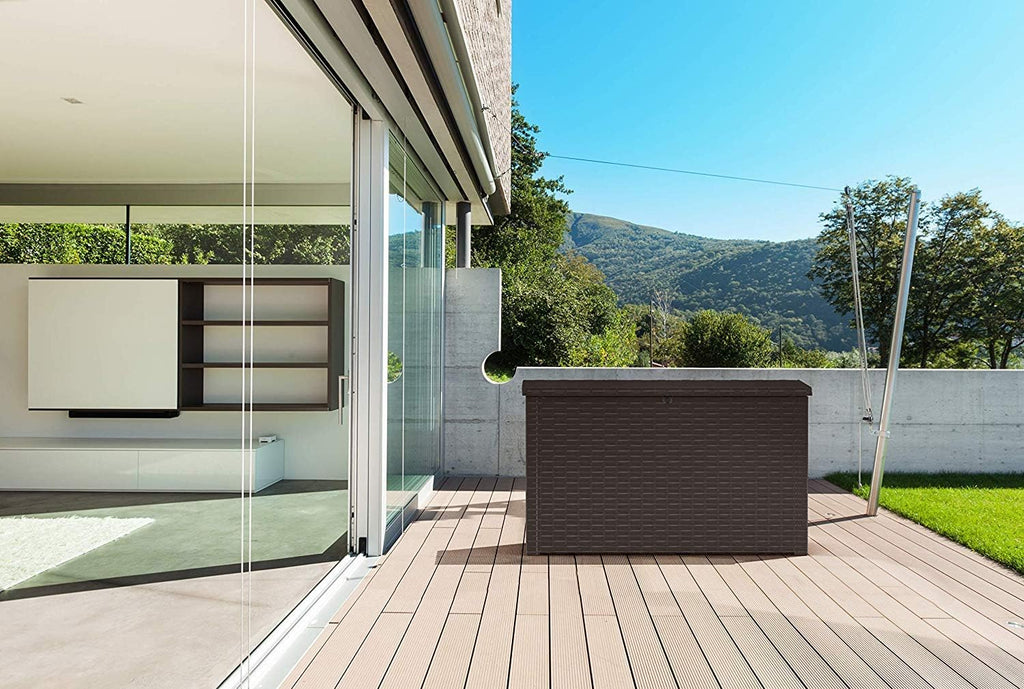 Keter Java Kissenbox, 870 L, Braun, 147 x 83 x 86 cm