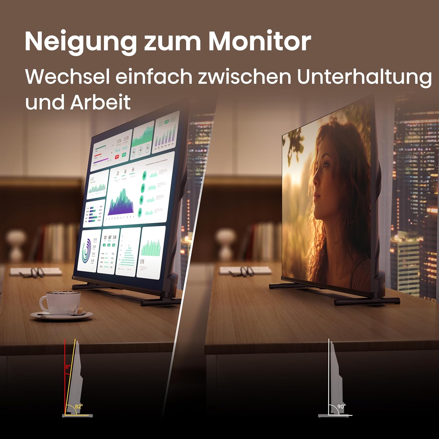 Hisense 32A5DS Fernseher 32 Zoll, FHD, QLED, Smart TV, 60Hz, Hi-QLED Colour, Dolby Atmos, Game Mode, Noise Reduction, Hohe Kontraste, Share to TV, HDR10, VIDAA OS