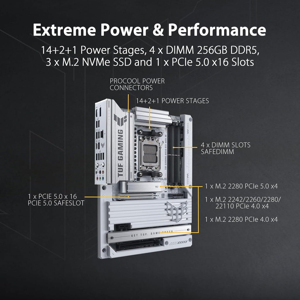 ASUS TUF Gaming B850-BTF WiFi W Mainboard Sockel AMD AM5