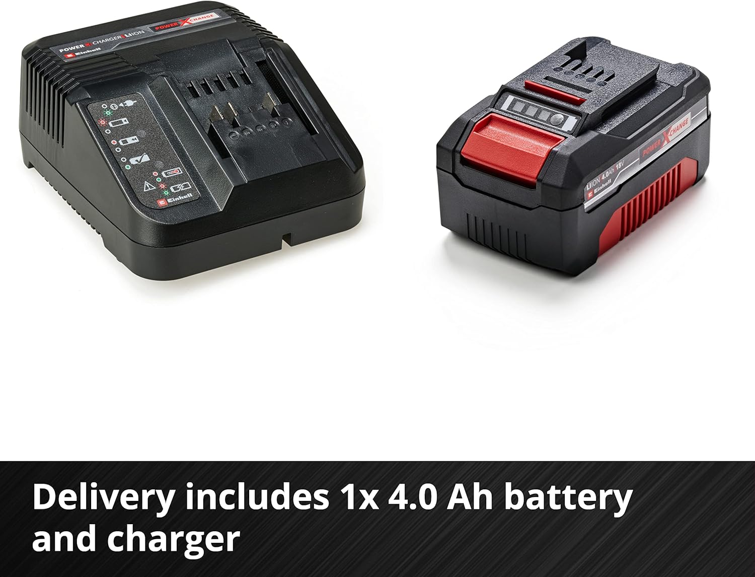 Einhell Cordless Lawnmower with Battery and Charger 18V PXC | 33cm Cutting Width, Brushless Motor, 30L Grass Box, 5 Cutting Heights GE-CM 18/33 Li Battery Lawn Mower