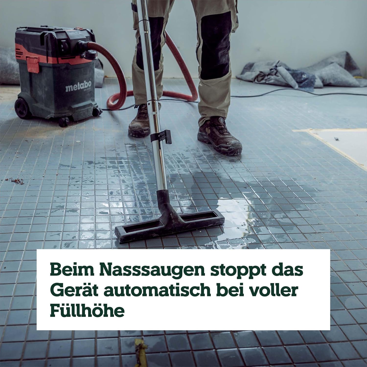 metabo ASA 30 H PC All-Purpose Vacuum Cleaner, Wet/Dry Vacuum Cleaner, Dust Class H, 1200 W