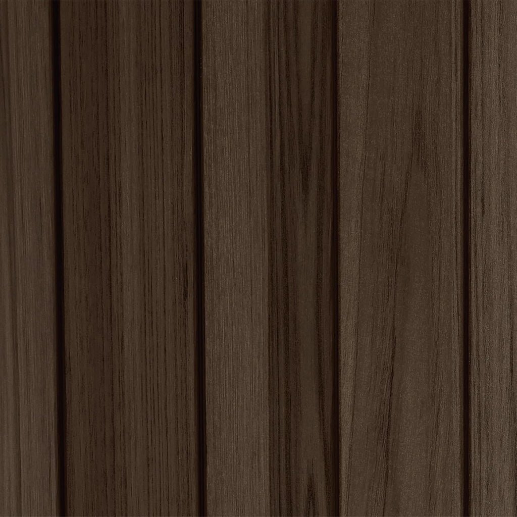 Keter Signature Gartenschrank, wetterfest, 2020 L Stauraum, abschließbar, mit Gasdruckfedern, Rosenholz-Optik, 190,5 x 109,3 x 132,5 cm, Mülltonnenbox für 2X 360l Tonnen