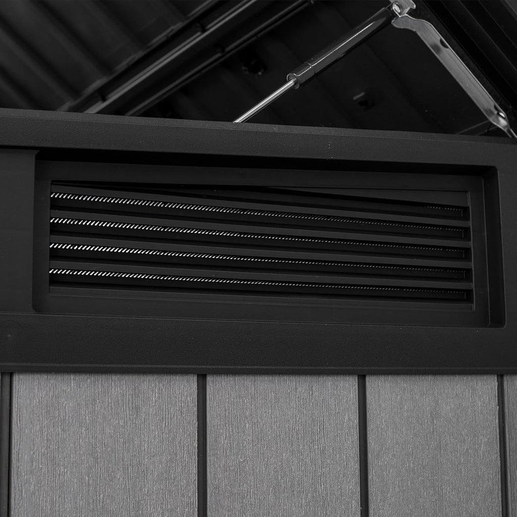 Keter Grande Store Gerätehaus, 2020 Liters, Grau/Braun, 190,5 x 109,3 x 132,5 cm