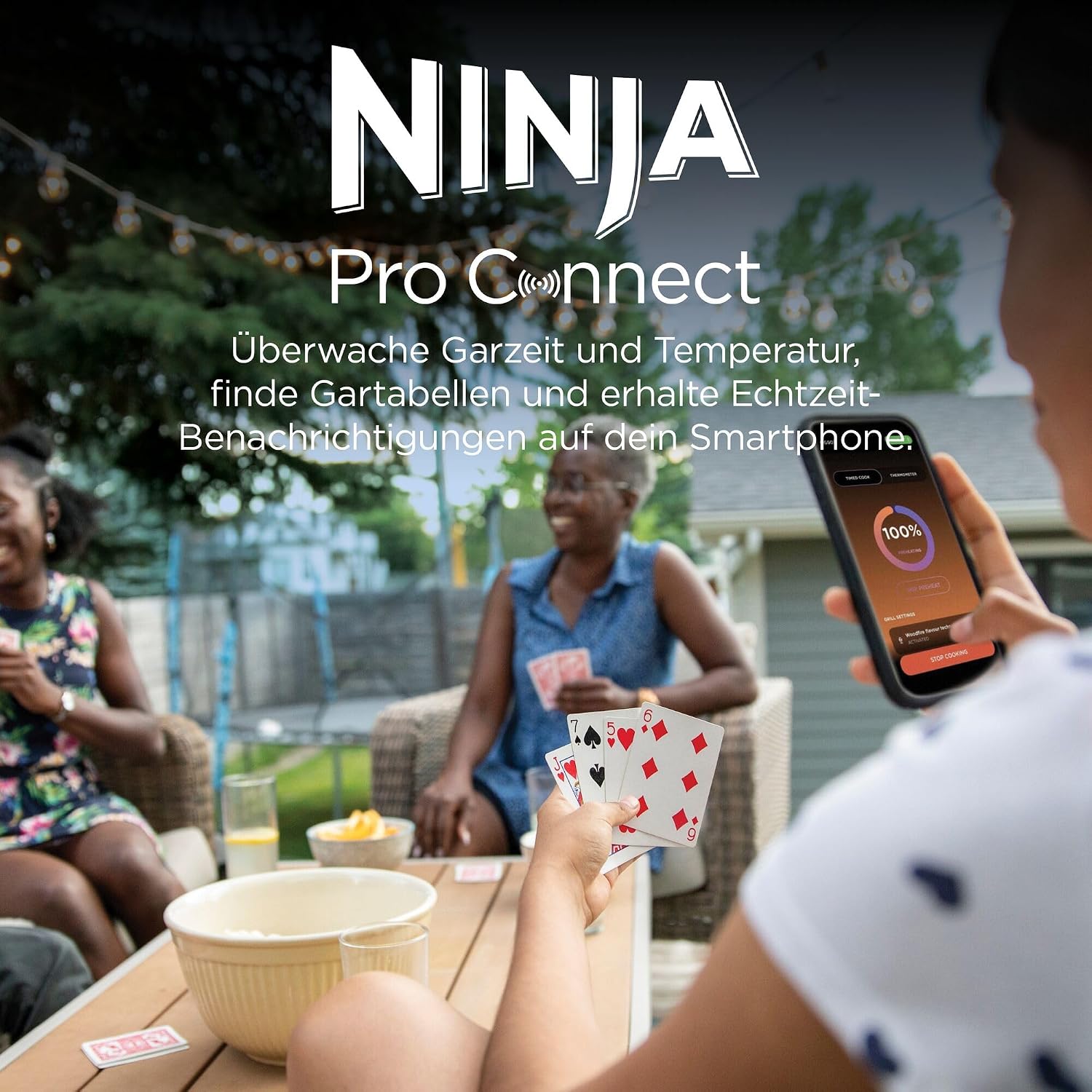 Ninja Woodfire Pro Connect XL Elektrischer BBQ Smoker Grill, App-Steuerung