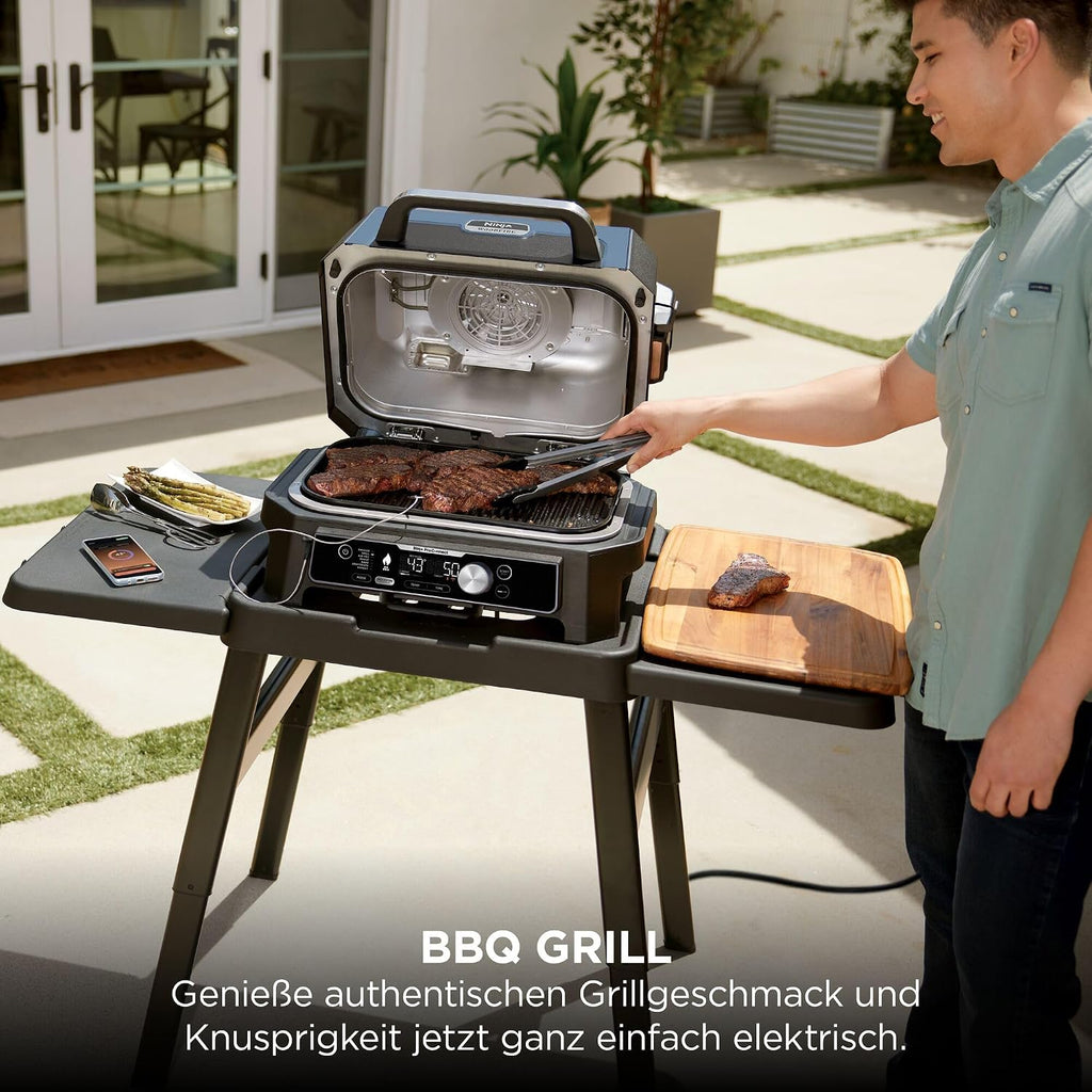 Ninja Woodfire Pro Connect XL Elektrischer BBQ Smoker Grill, App-Steuerung