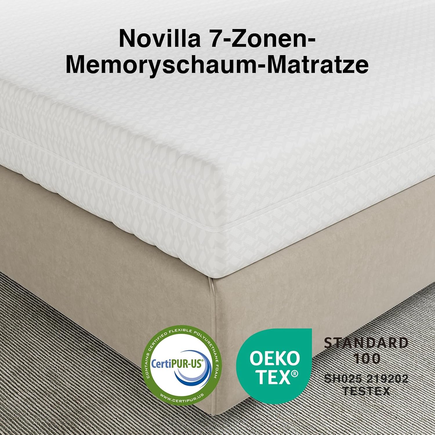 Novilla Matratze 140x200 cm H3/H4 7-Zonen Kaltschaummatratze Komfortschaum
