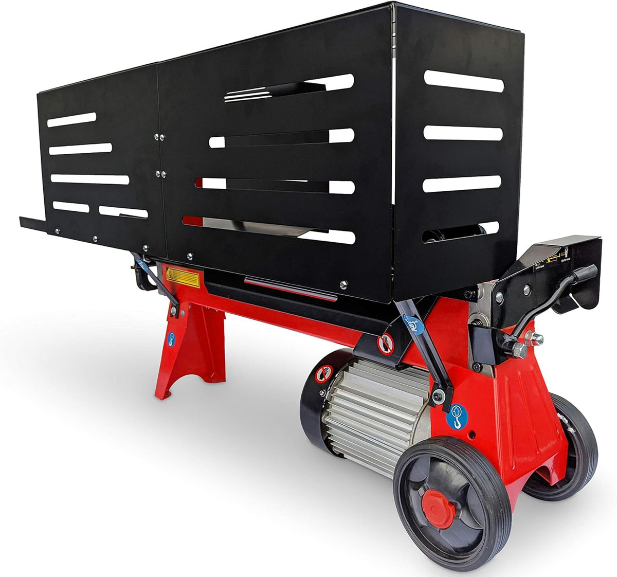 Holzspalter liegend | 6 Tonnen | Holzspalter liegend LS6T-52Ty | Elektrisch 230V | Hydraulik | Premium Liegend Holzspalter | CROSSFER® (6 Tonnen (230V))
