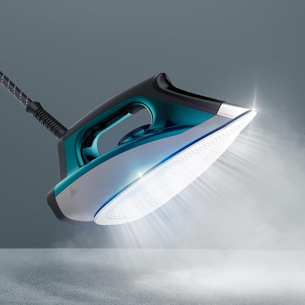 Rowenta Compact Steam Pro Dampfbügelstation, 6,2 Bar Hochdruckdampf, 310 G/Min Dampfstoß, 1,1 l Wassertank, kompaktes Design, effizienter Kalkkollektor, Kunststoff, X-Large, Blau/Schwarz, DG7621