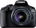Canon EOS 2000D SLR Camera with EF-S 18–55 F3.5-5.6 III Lens (24.1 MP, DIGIC 4+, 7.5 cm (3.0 Inch) LCD, Display, Full HD, WiFi, APS-C CMOS Sensor), Black