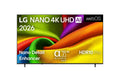 LG 43NU8E0B3LA Nano 4K UHD TV, 43 Zoll, α7 Gen9 4K AI Prozessor, webOS 26, 60Hz, VRR bis zu 60Hz, Modelljahr 2026, Energieklasse F