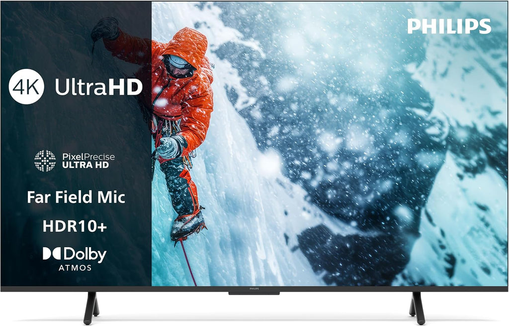 PHILIPS 55PUS7200 4K LED Smart TV - 55 Zoll Display mit Pixel Precise Ultra HD, Titan OS Plattform und Dolby Atmos Sound - Funktioniert mit Alexa und Google Sprachassistent