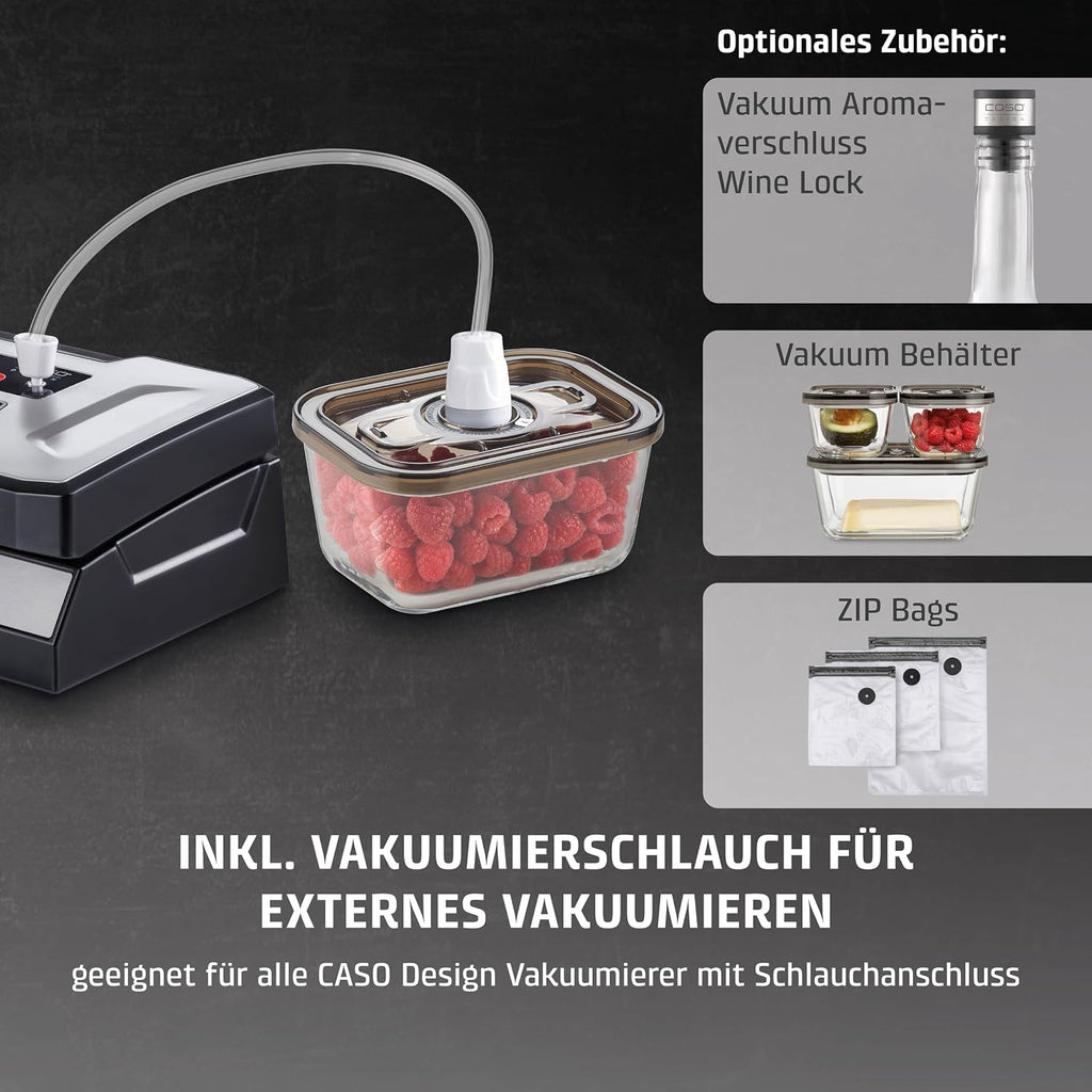 CASO Advanced Vacuum Sealer - Film Sealing Device - Extend the Shelf Life of Your Food - Ideal For Portioning and Storing Food