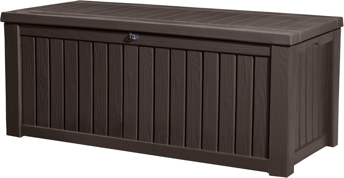 Keter Rockwood Kissenbox, Braun, 570L