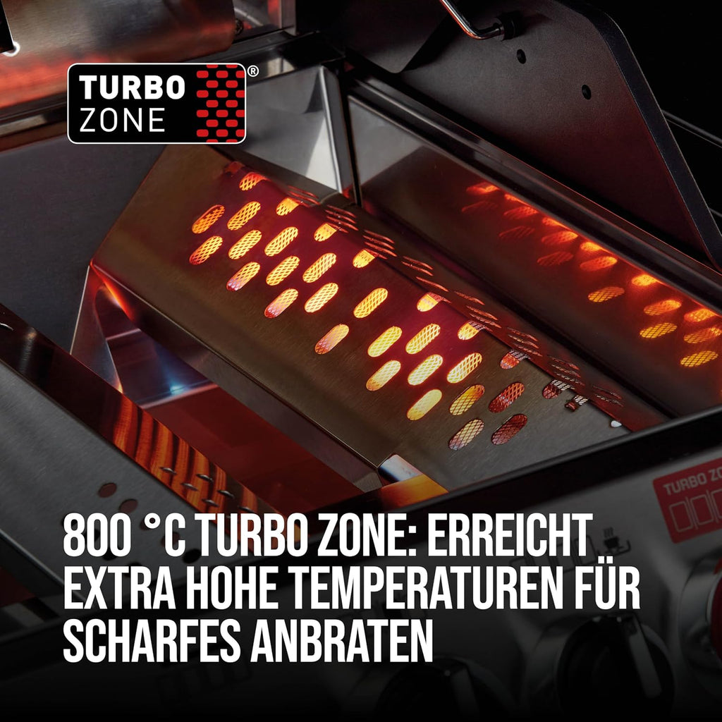 Enders Monroe Pro 4 SIK Turbo 8378 Gasgrill, 4 Brenner, 3182 cm², 800°C Turbo Zone, Silber