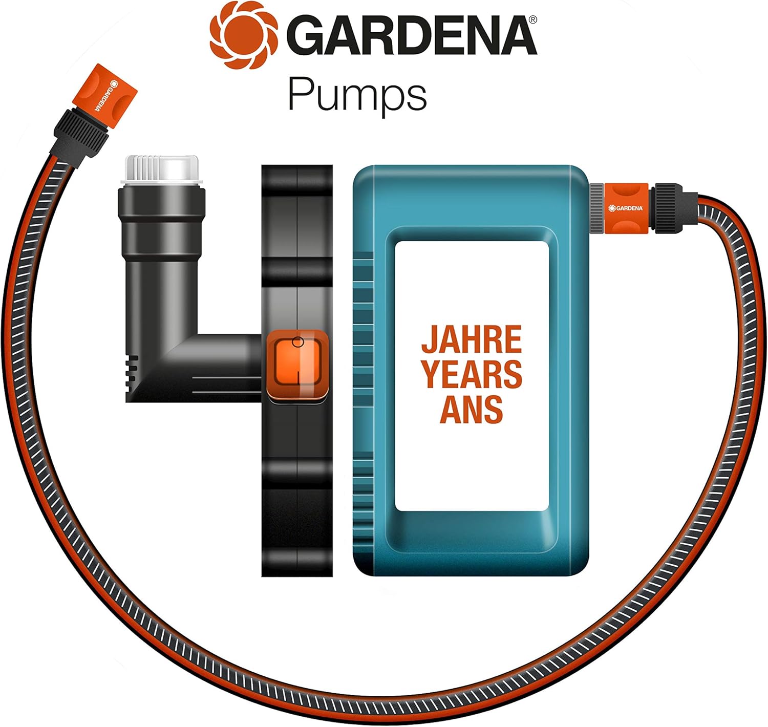 Gardena Premium Hauswasserautomat 6000/6E LCD Inox: Hauswasserpumpe mit 6000 l/h Fördermenge, 1300 W Motor, mit LC-Display, Pumpengehäuse aus rostfreiem hochwertigem Edelstahl (1760-20)