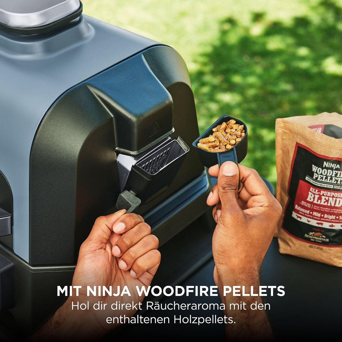Ninja Woodfire Pro Connect XL Elektrischer BBQ Smoker Grill, App-Steuerung
