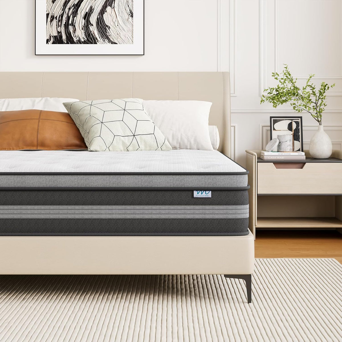 180x200 cm Matratze, 30cm höhe, H3 Taschenfederkernmatratze, Gel Memory Foam Hybrid, Taschenfederkern, Atmungsaktiv, Mittelfest, Druckentlastung, Federkernmatratzen Öko-Tex Zertifiziert
