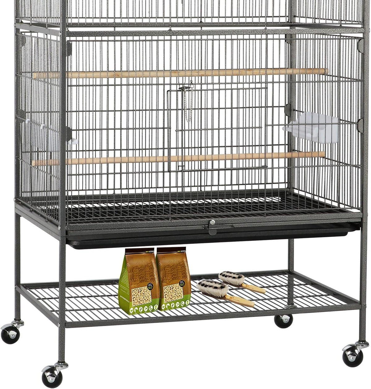 Yaheetech Bird Aviary, Budgie Cage, Rodent Cage Made from Metal Bird Cage with Dirt Tray Insert for Cockatiels, Parrots, Pigeons, Parakeets, Finches