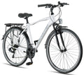 Licorne Bike Premium Trekking Bike in 28" Fahrrad für Herren Jungen Damen und 21 Gang Schaltung Citybike Life M-V-ATB